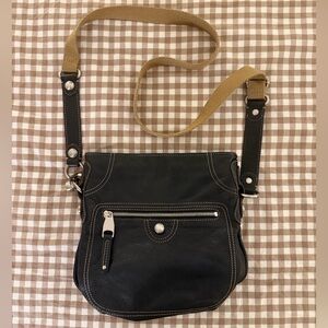 B Makowsky Leather Crossbody Bag